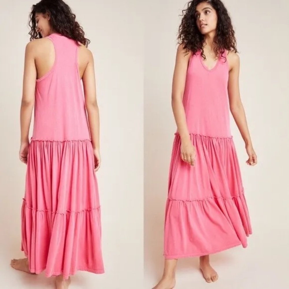 Anthropologie Tiered Maxi Sundress